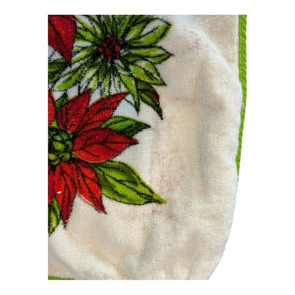 VTG Christmas Half Aprons Lot of 3 Terry Cloth Red Green Tie Back Santa Snowman - Picture 4 of 16